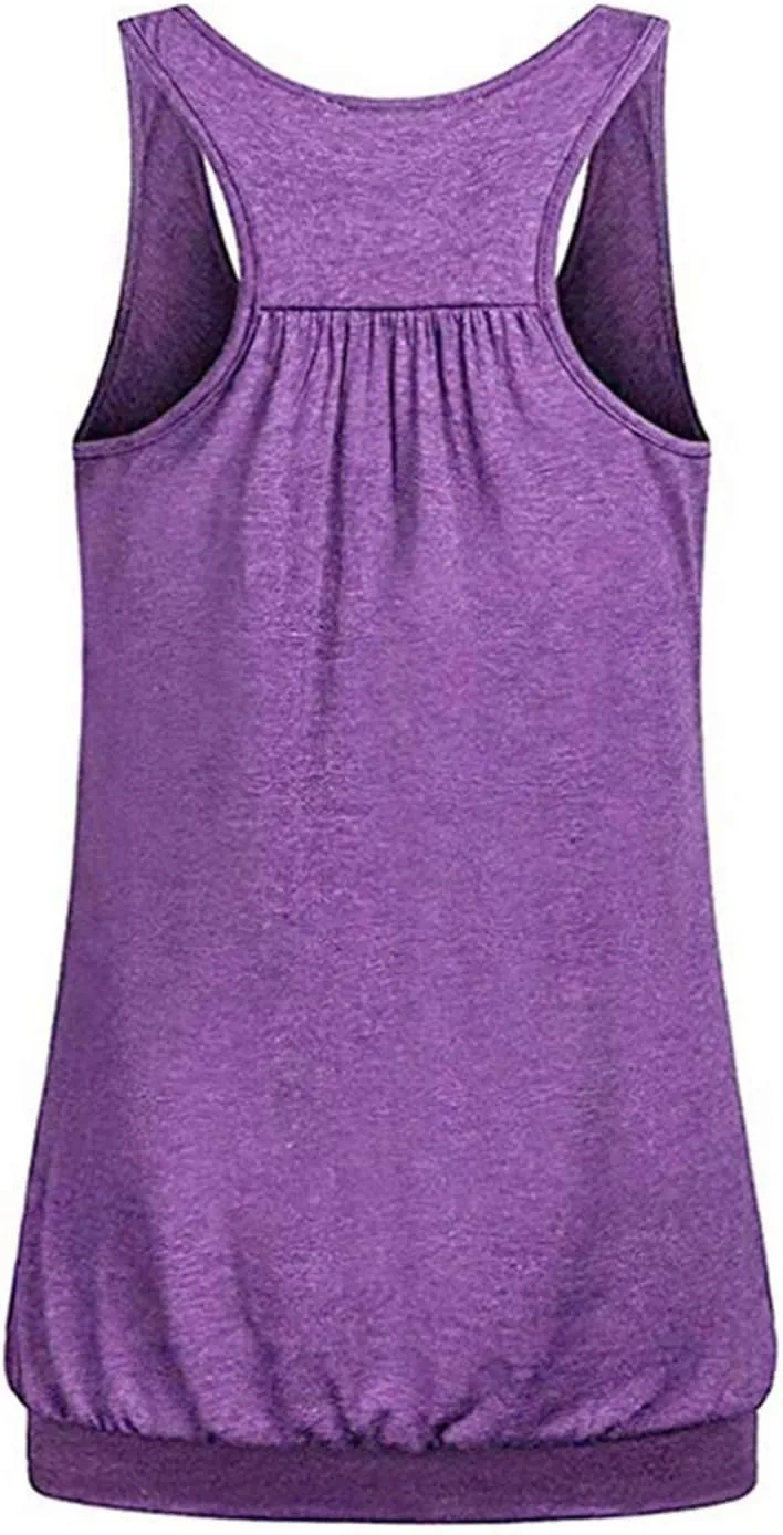 Andongnywell Plus Size Tank Tops Breastfeeding Shirt Women?s Maternity Nursing Vest Sleeveless Tops