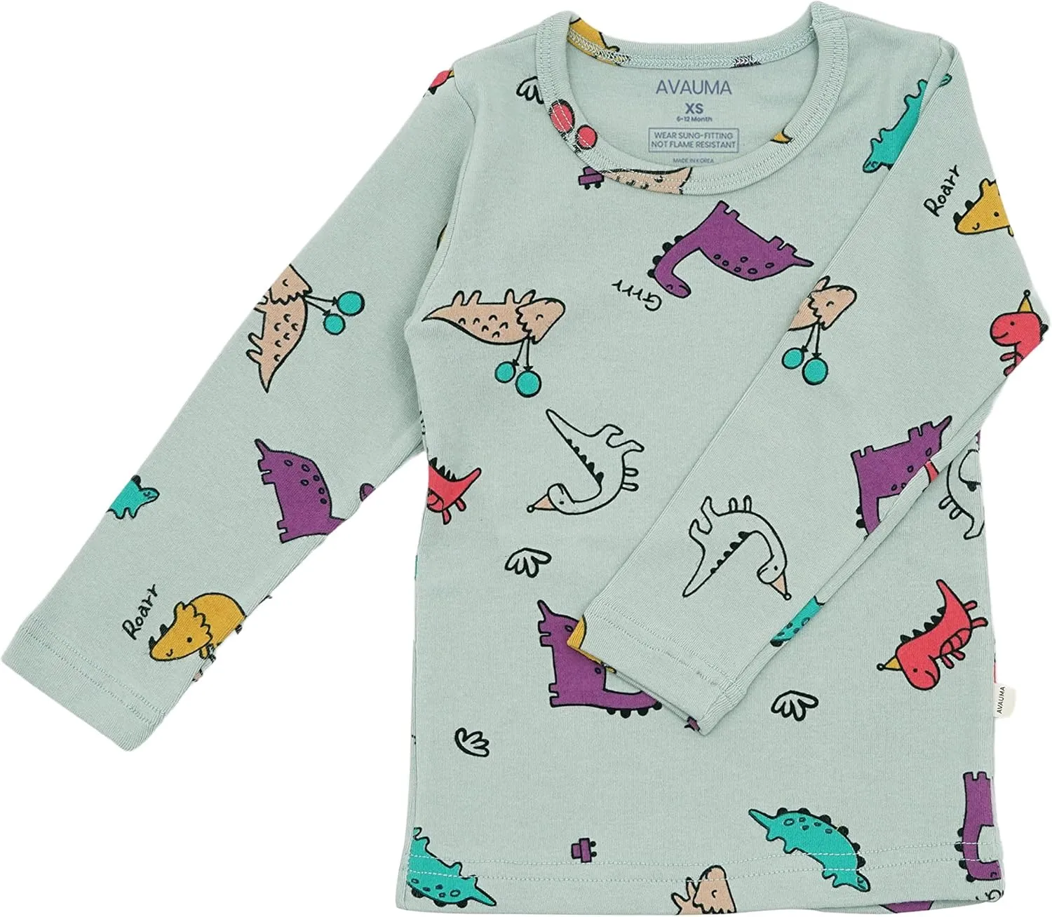 AVAUMA Baby Boys Girls Pajama Set 6M-8T Kids Cute Toddler Snug fit Pjs Cotton Sleepwear