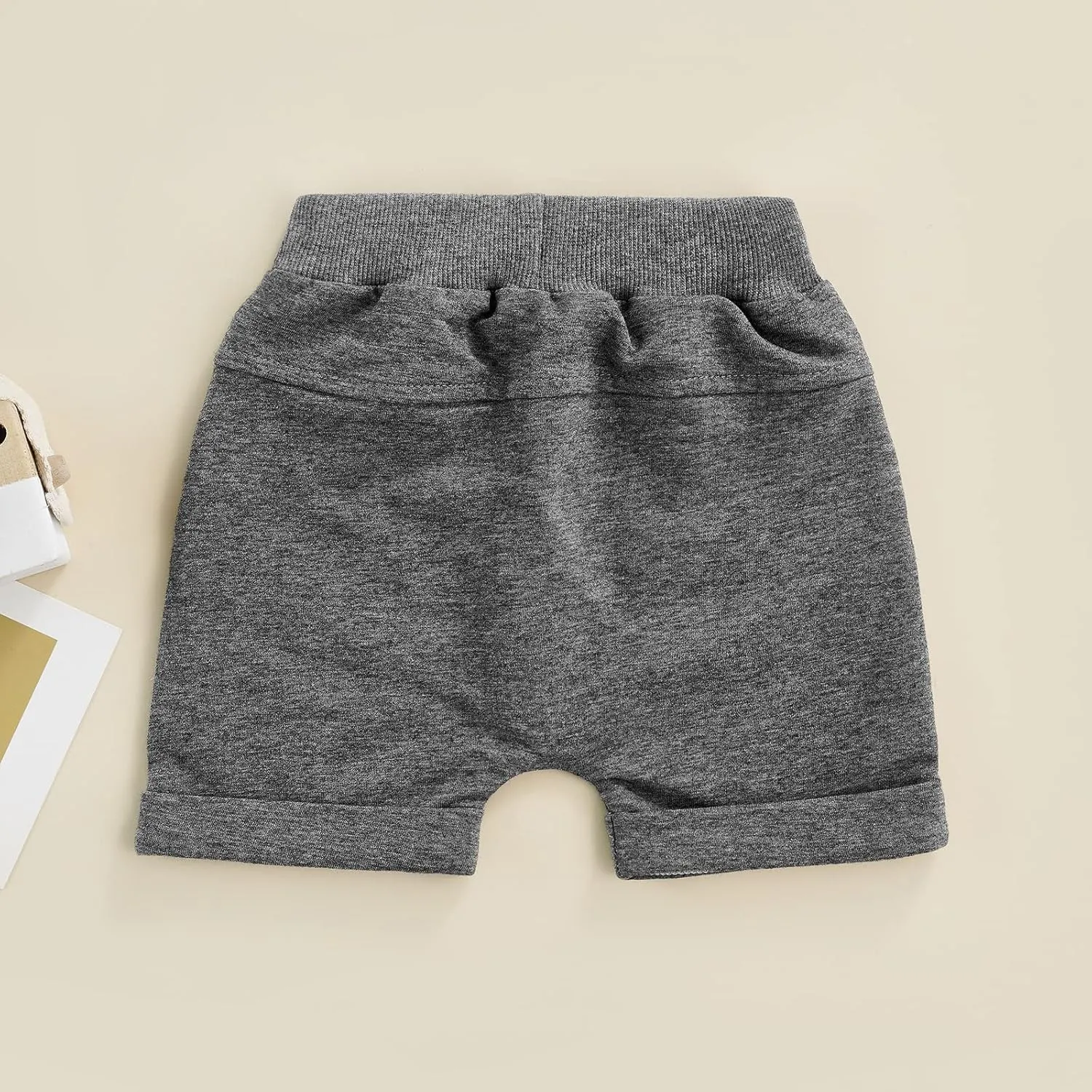 Bagilaanoe Toddler Baby Boy Shorts Summer Solid Plain Shorts Bloomers Casual Elastic Waist Jogger Shorts Bottoms