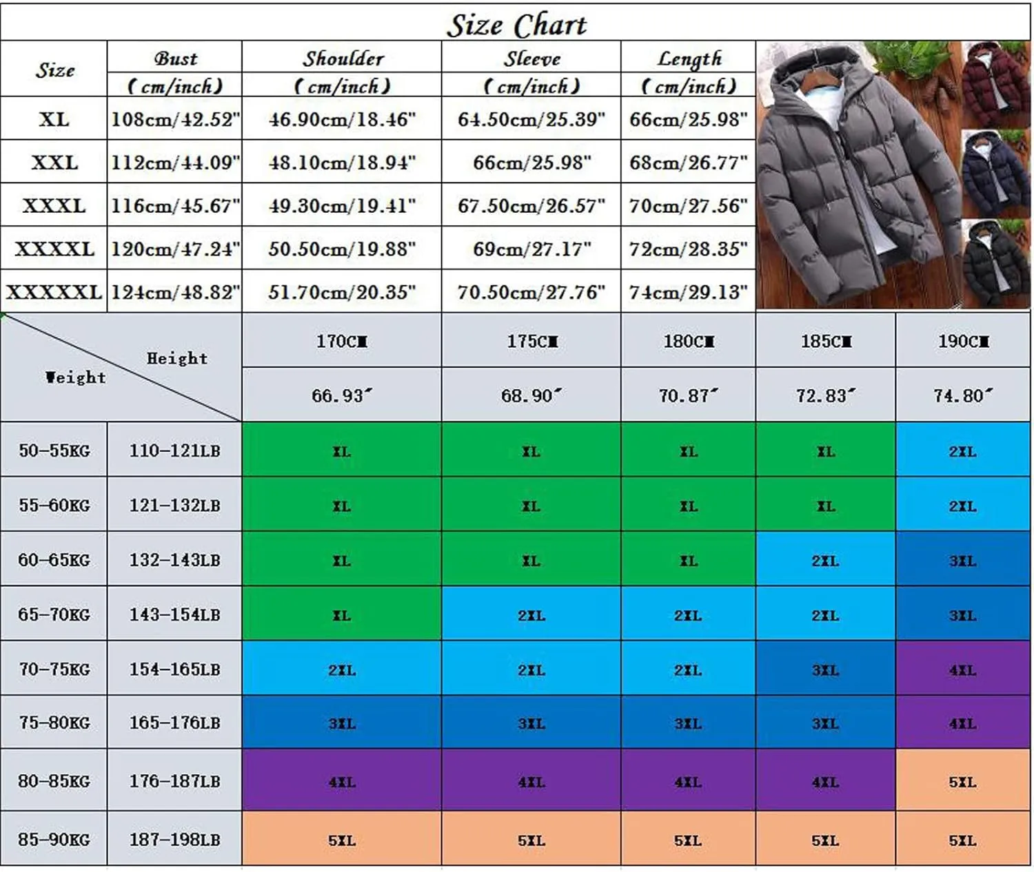 Big and Tall Padded Jacket for Men Thicken Puffer Coat with Hood Lightweight Parkas Stylish Winter Coats Bubble Coat