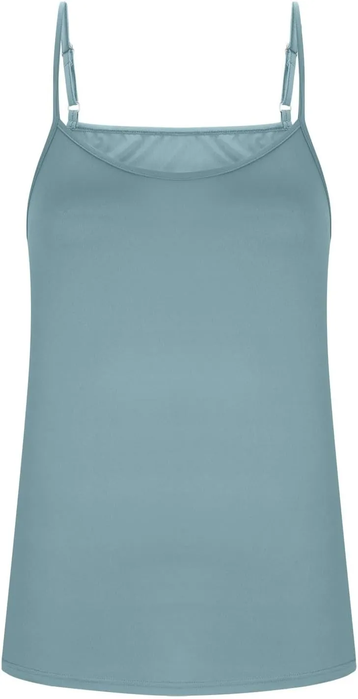 Camisoles for Women Plus Size Casual Crew Neck Tank Tops Loose Fit Sleeveless Shirts Summer Solid Color Tops