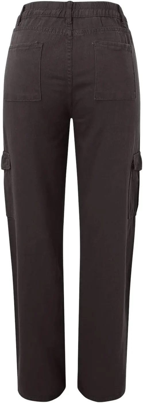 Cargo Pants Women High Waisted Casual Baggy Stretchy Wide Leg Military Trousers Y2K Streetwear Jogger Sweatpants