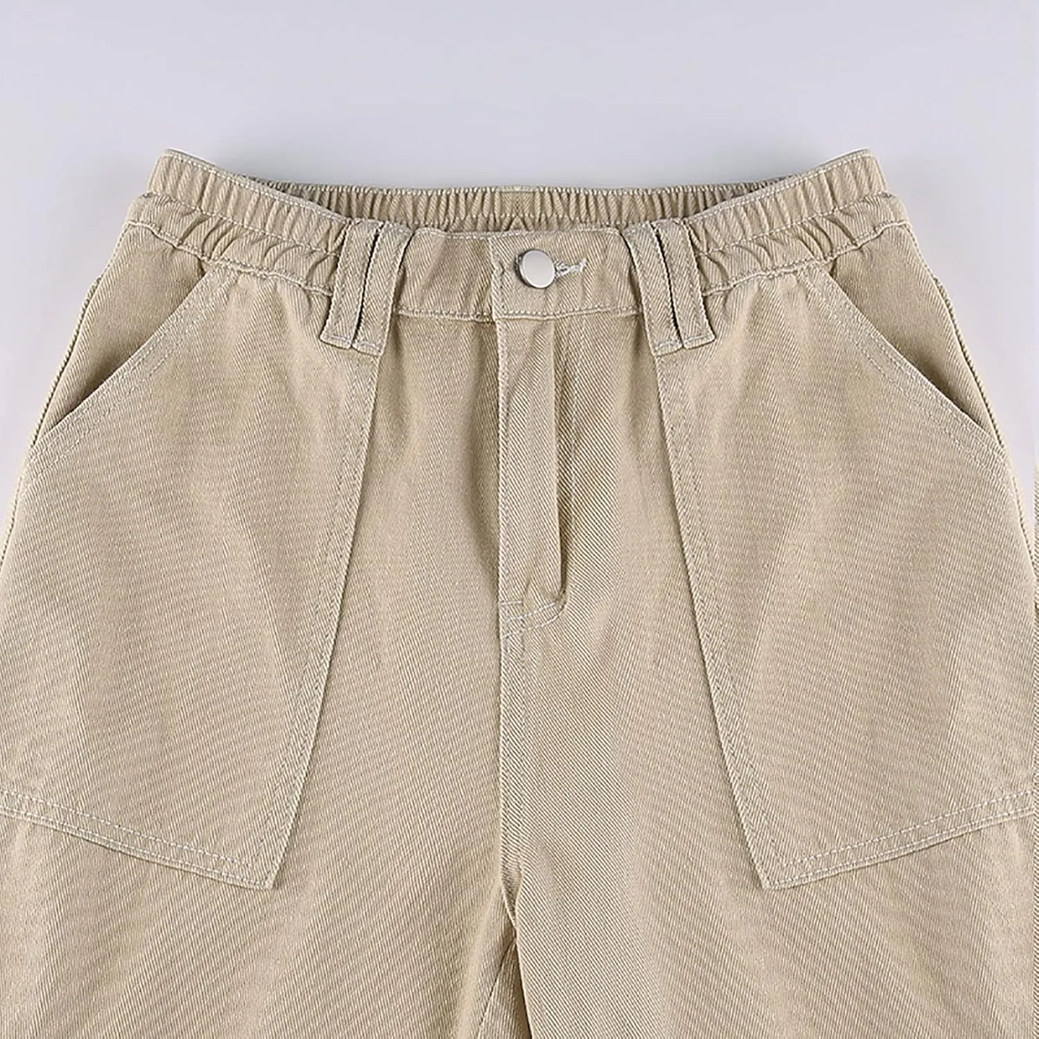 Cargo Pants Women High Waisted Casual Baggy Stretchy Wide Leg Military Trousers Y2K Streetwear Jogger Sweatpants