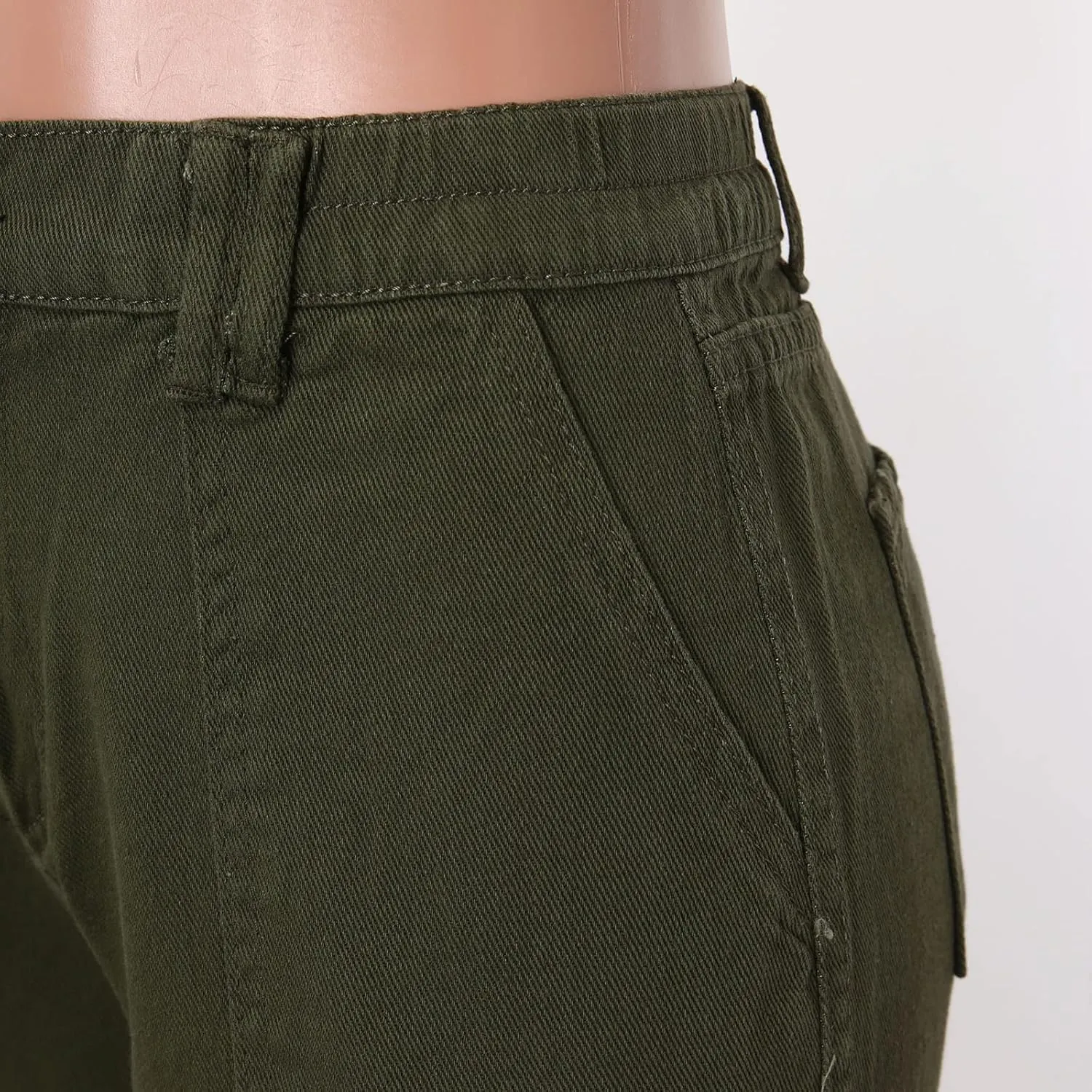 Cargo Pants Women High Waisted Casual Baggy Stretchy Wide Leg Military Trousers Y2K Streetwear Jogger Sweatpants