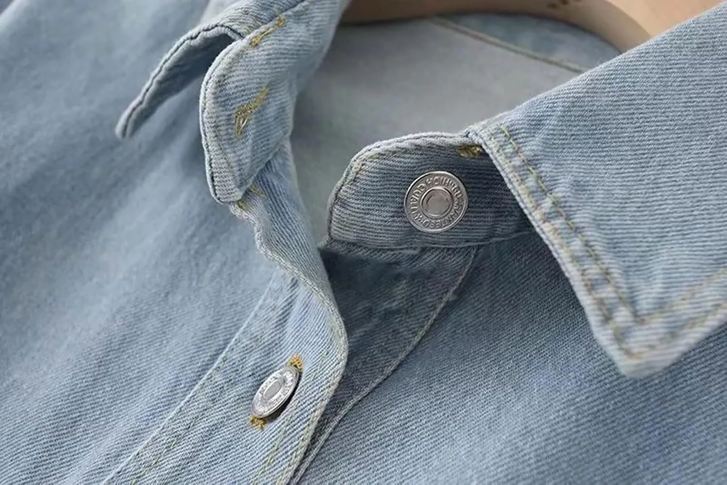 CHARTOU Women Denim Jacket Button Down Oversized Denim Jean Shirt Shacket Outwear