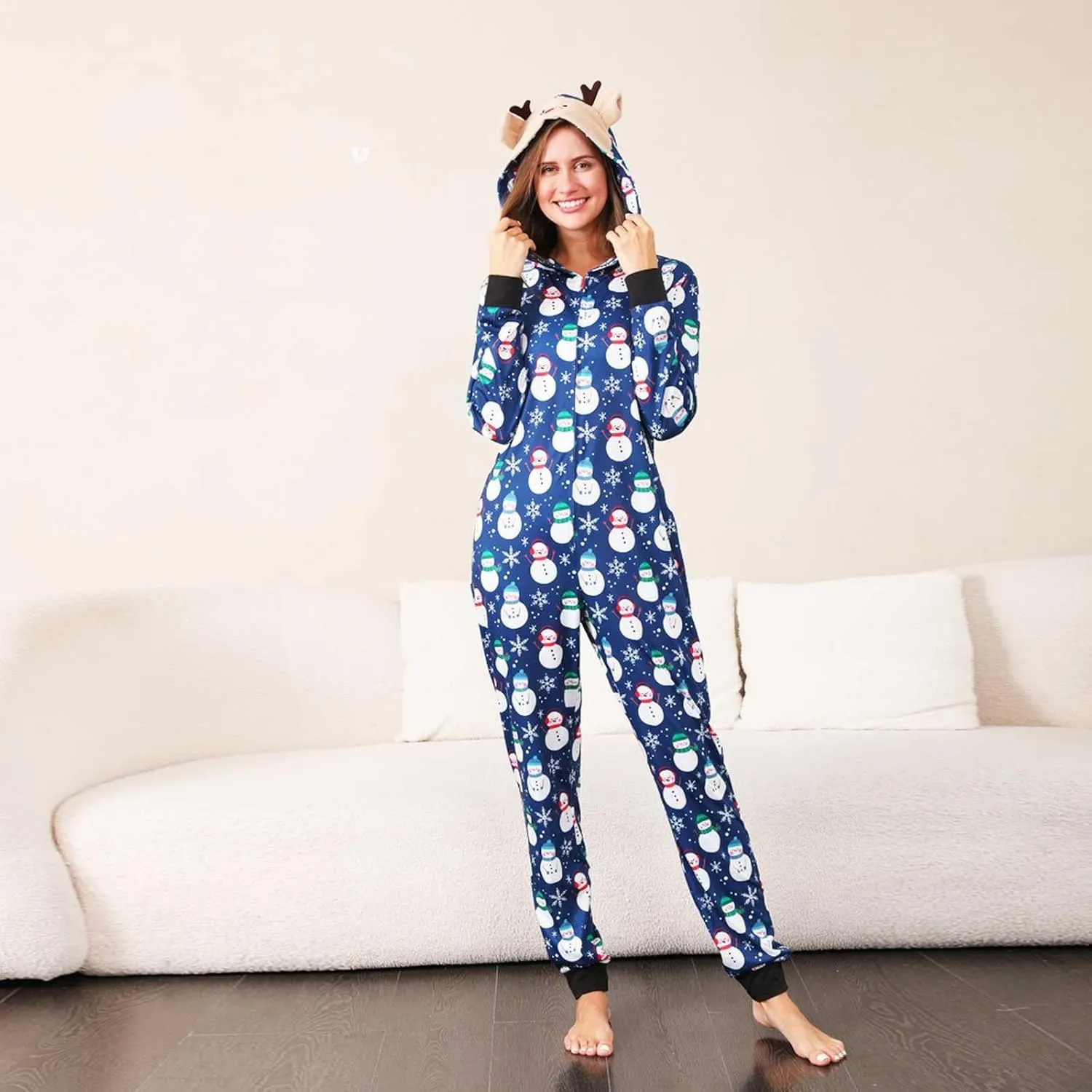 Christmas Pajamas,Family Christmas Pjs Matching Sets Holiday Jammies Letter Print Top and Plaid Pants Xmas Sleepwear