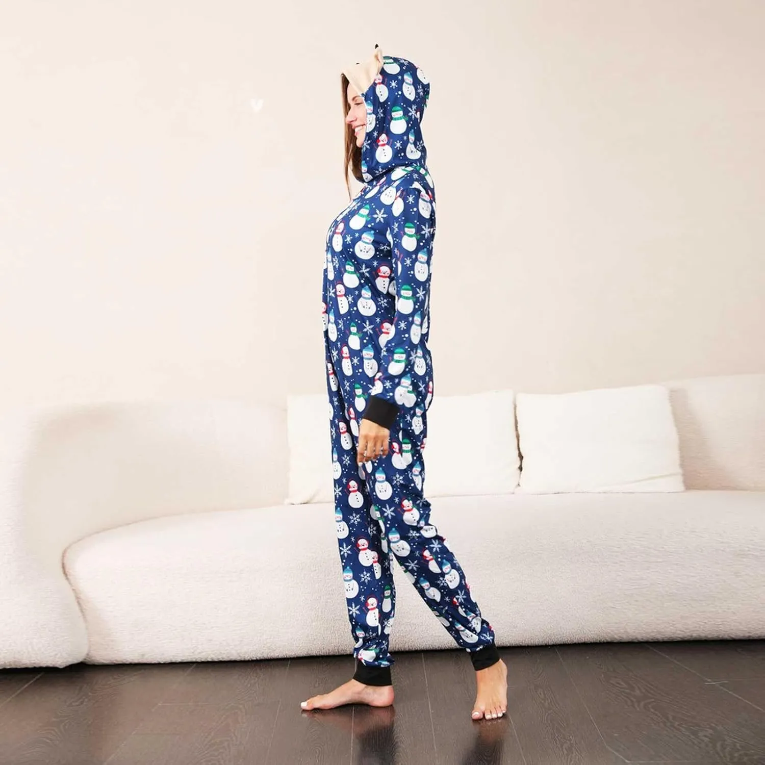 Christmas Pajamas,Family Christmas Pjs Matching Sets Holiday Jammies Letter Print Top and Plaid Pants Xmas Sleepwear