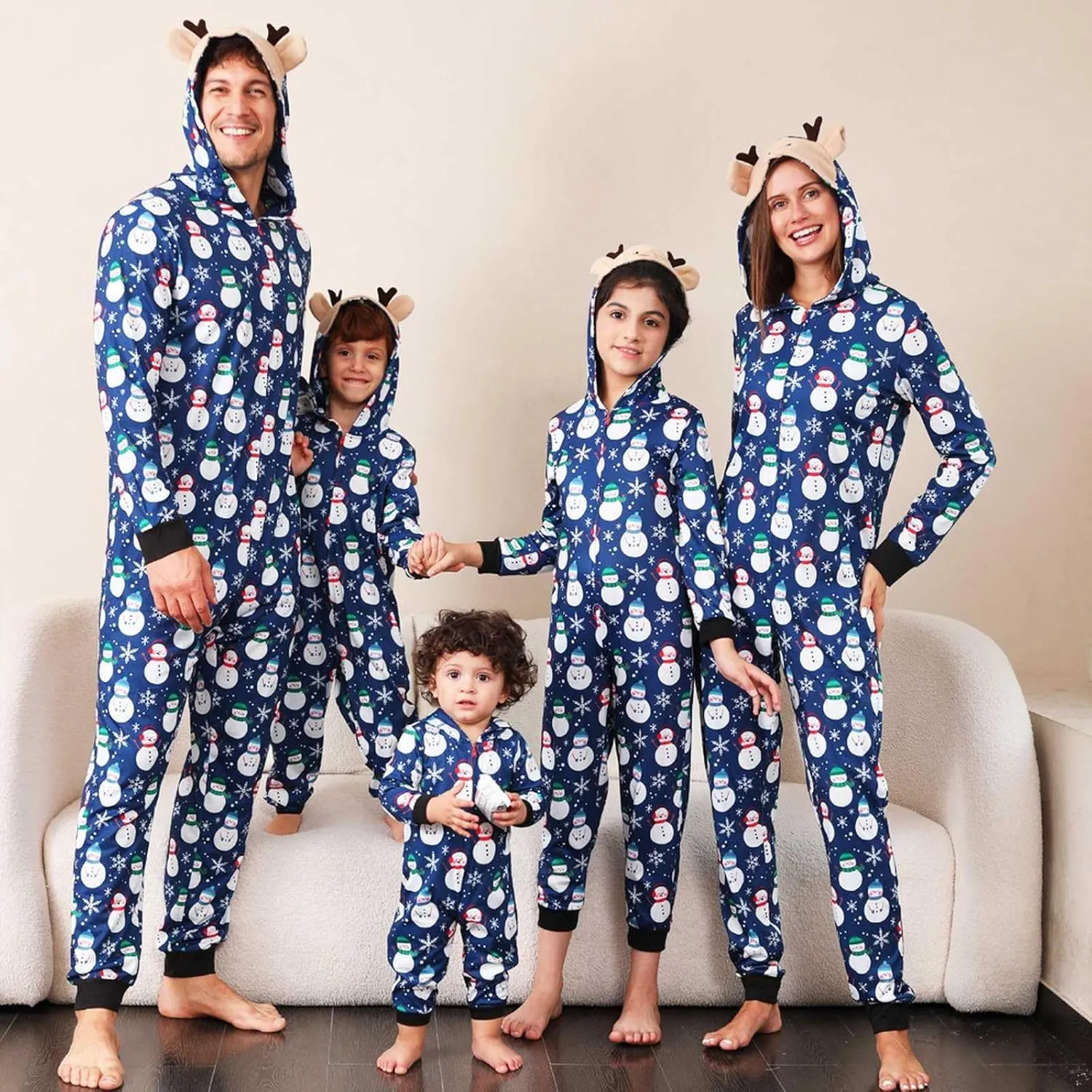 Christmas Pajamas,Family Christmas Pjs Matching Sets Holiday Jammies Letter Print Top and Plaid Pants Xmas Sleepwear