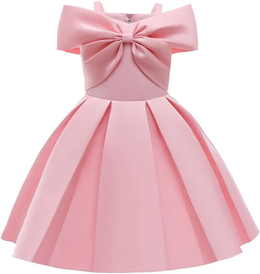 Cichic Elegant Girls Dress Special Occasion Satin Gowns for 2-10Years Kid