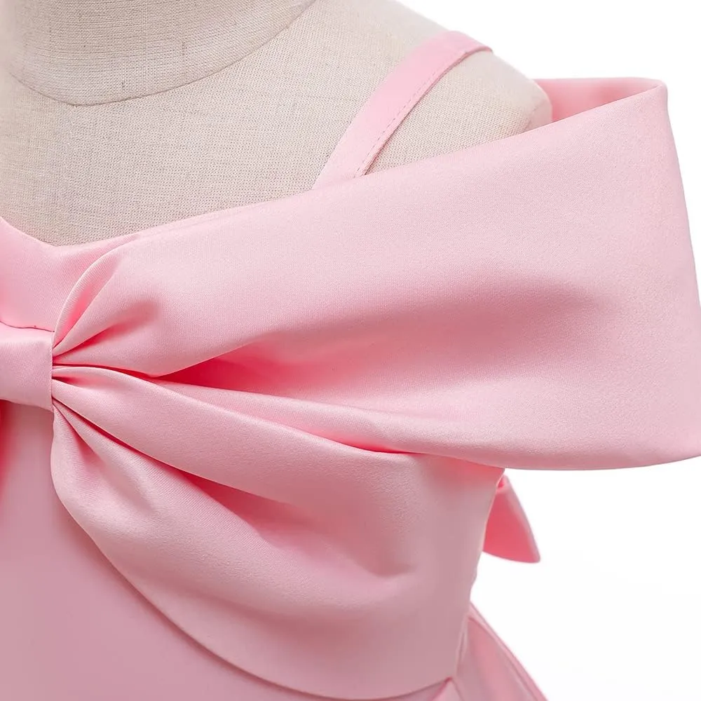 Cichic Elegant Girls Dress Special Occasion Satin Gowns for 2-10Years Kid