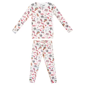 Copper Pearl Two Piece Long Sleeve Toddler Pajamas PJ Sets for Boys and Girls - Adorable Pattern Pajamas, Breathable Fabric to Keep Cool While Sleeping, Sizes 12 Months to 5T - A Christmas Story