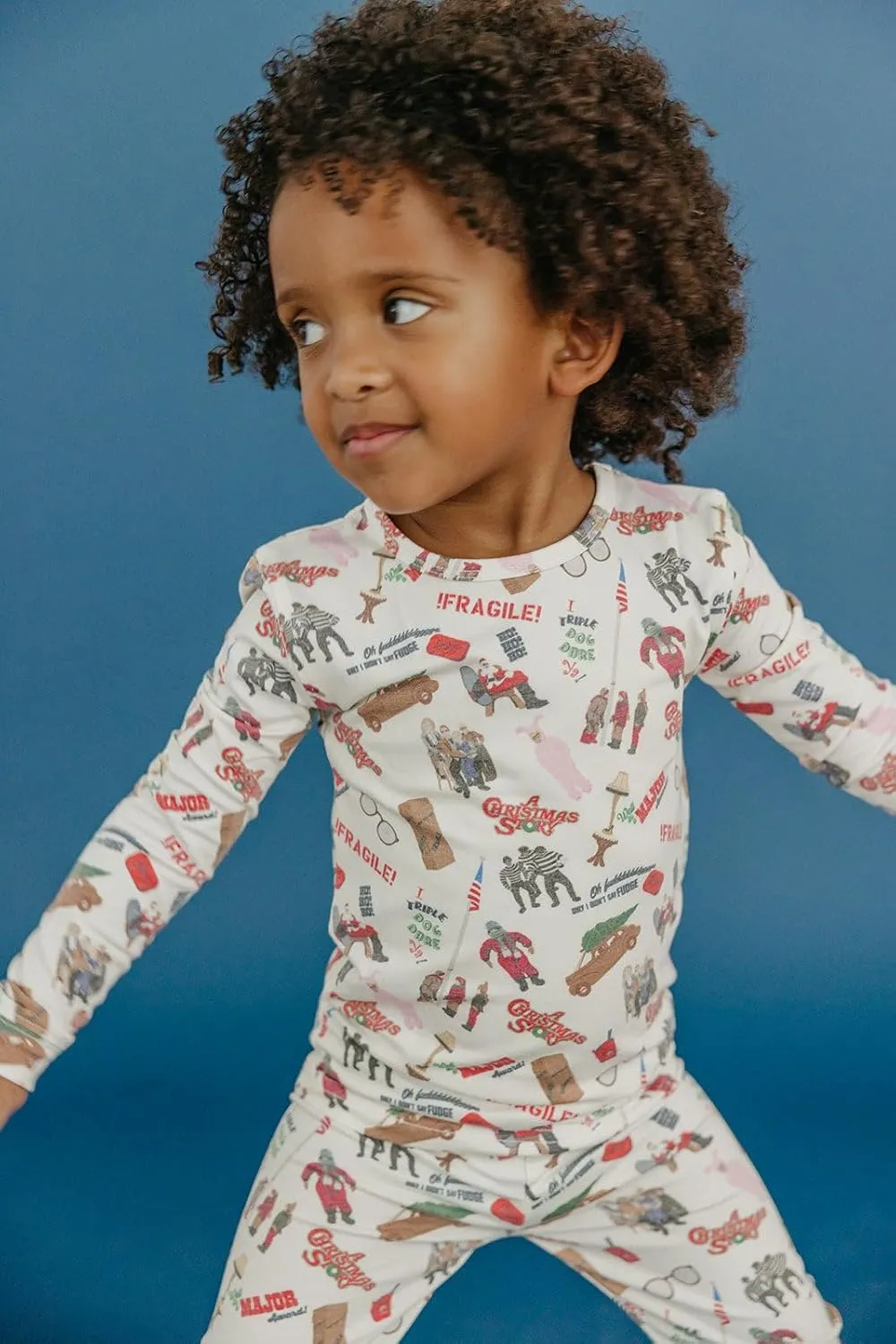 Copper Pearl Two Piece Long Sleeve Toddler Pajamas PJ Sets for Boys and Girls - Adorable Pattern Pajamas, Breathable Fabric to Keep Cool While Sleeping, Sizes 12 Months to 5T - A Christmas Story