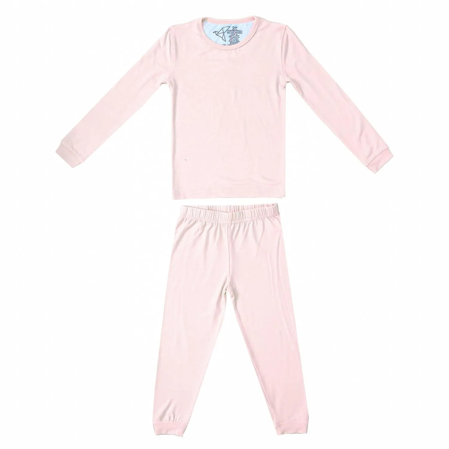 Copper Pearl Two Piece Long Sleeve Toddler Pajamas PJ Sets for Boys and Girls - Adorable Pattern Pajamas, Breathable Fabric to Keep Cool While Sleeping, Sizes 12 Months to 5T - Blush