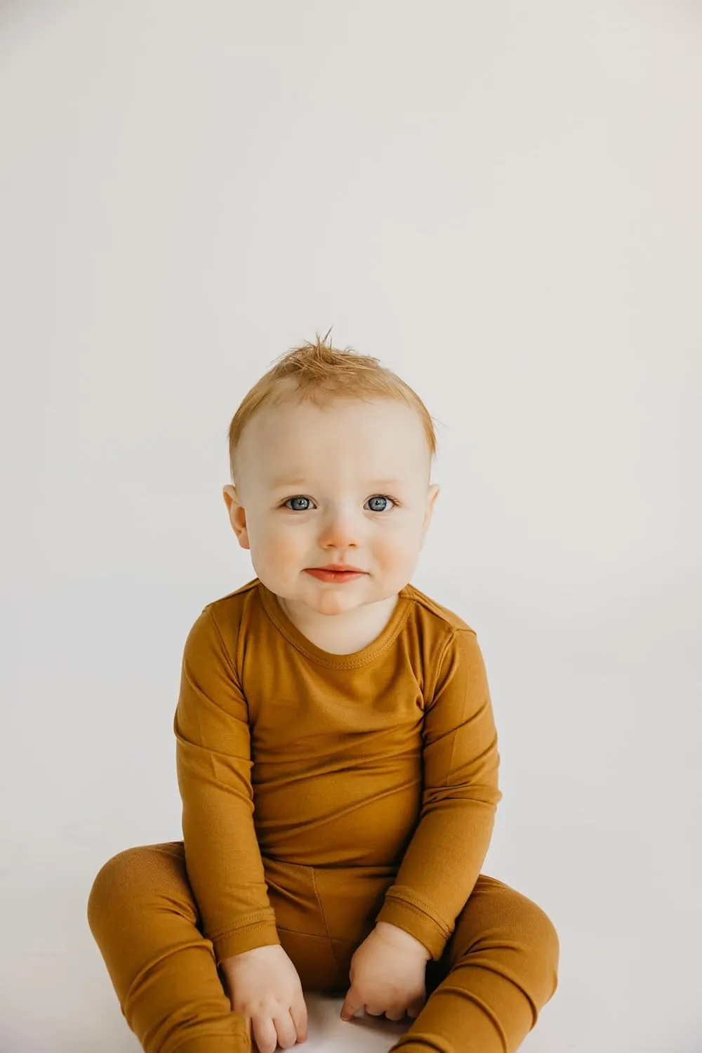 Copper Pearl Two Piece Long Sleeve Toddler Pajamas PJ Sets for Boys and Girls - Adorable Pattern Pajamas, Breathable Fabric to Keep Cool While Sleeping, Sizes 12 Months to 5T - Camel