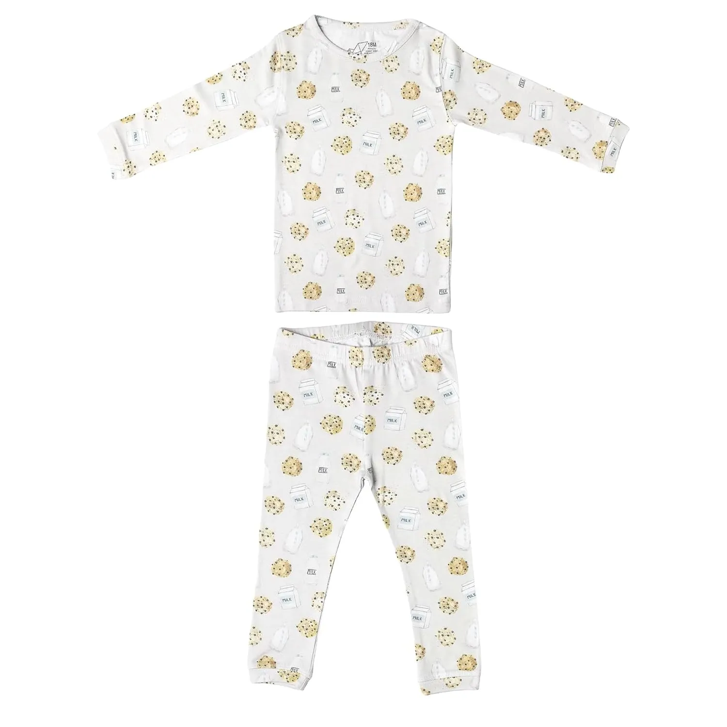 Copper Pearl Two Piece Long Sleeve Toddler Pajamas PJ Sets for Boys and Girls - Adorable Pattern Pajamas, Breathable Fabric to Keep Cool While Sleeping, Sizes 12 Months to 5T - Chip