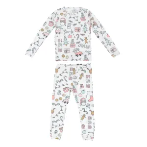 Copper Pearl Two Piece Long Sleeve Toddler Pajamas PJ Sets for Boys and Girls - Adorable Pattern Pajamas, Breathable Fabric to Keep Cool While Sleeping, Sizes 12 Months to 5T - Cindy