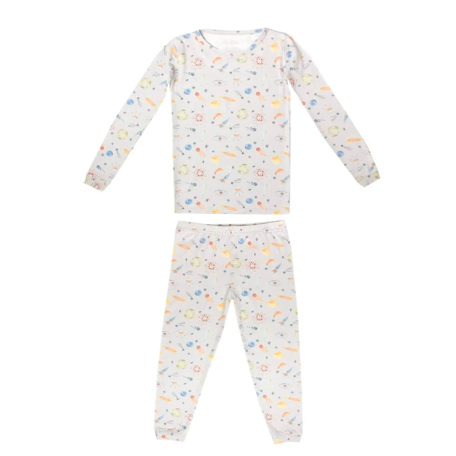 Copper Pearl Two Piece Long Sleeve Toddler Pajamas PJ Sets for Boys and Girls - Adorable Pattern Pajamas, Breathable Fabric to Keep Cool While Sleeping, Sizes 12 Months to 5T - Cosmos