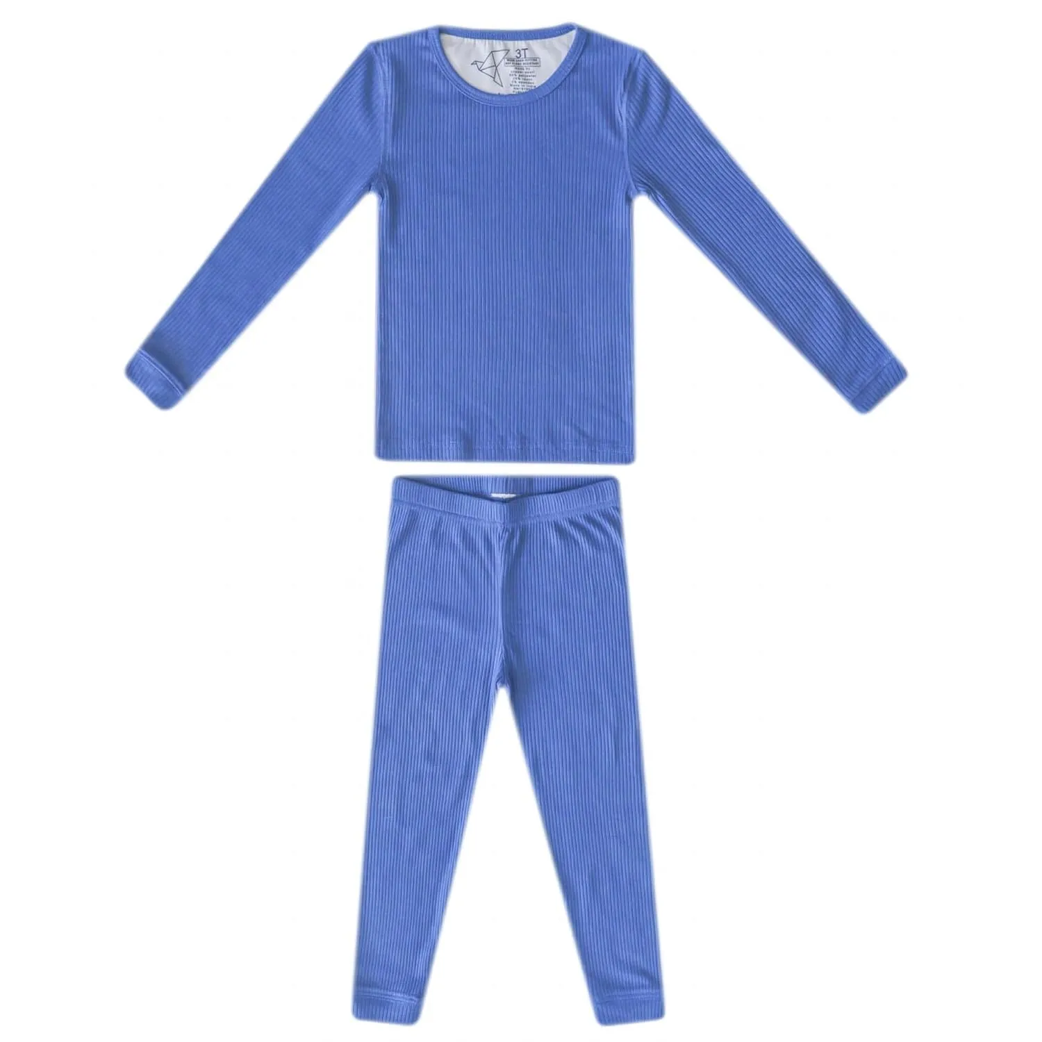 Copper Pearl Two Piece Long Sleeve Toddler Pajamas PJ Sets for Boys and Girls - Adorable Pattern Pajamas, Breathable Fabric to Keep Cool While Sleeping, Sizes 12 Months to 5T - Indigo