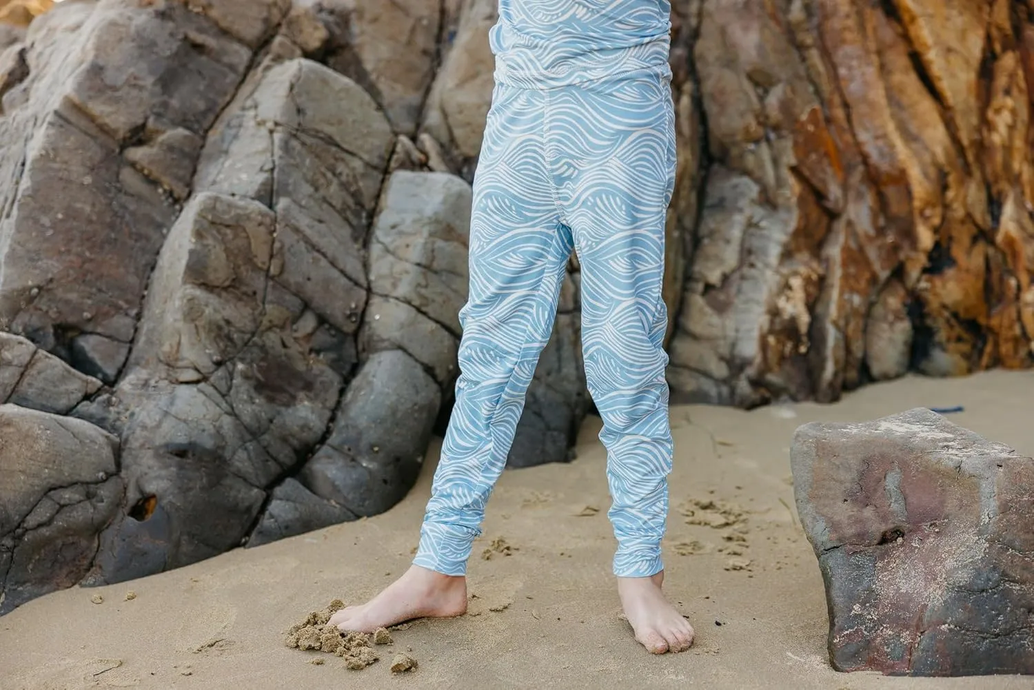 Copper Pearl Two Piece Long Sleeve Toddler Pajamas PJ Sets for Boys and Girls - Adorable Pattern Pajamas, Breathable Fabric to Keep Cool While Sleeping, Sizes 12 Months to 5T - Surf
