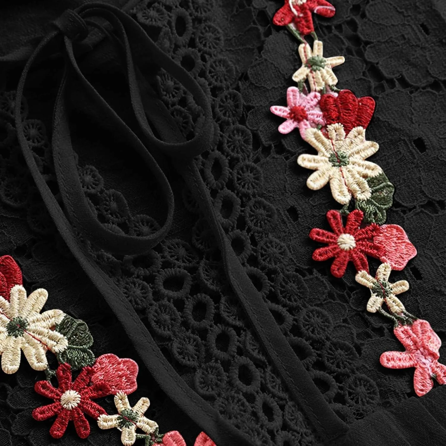 Cotton Linen Blouse for Women Summer Embroidery Baggy Long Sleeve Lace Patchwork Tunic Tops 2025 Plus Size T-Shirts