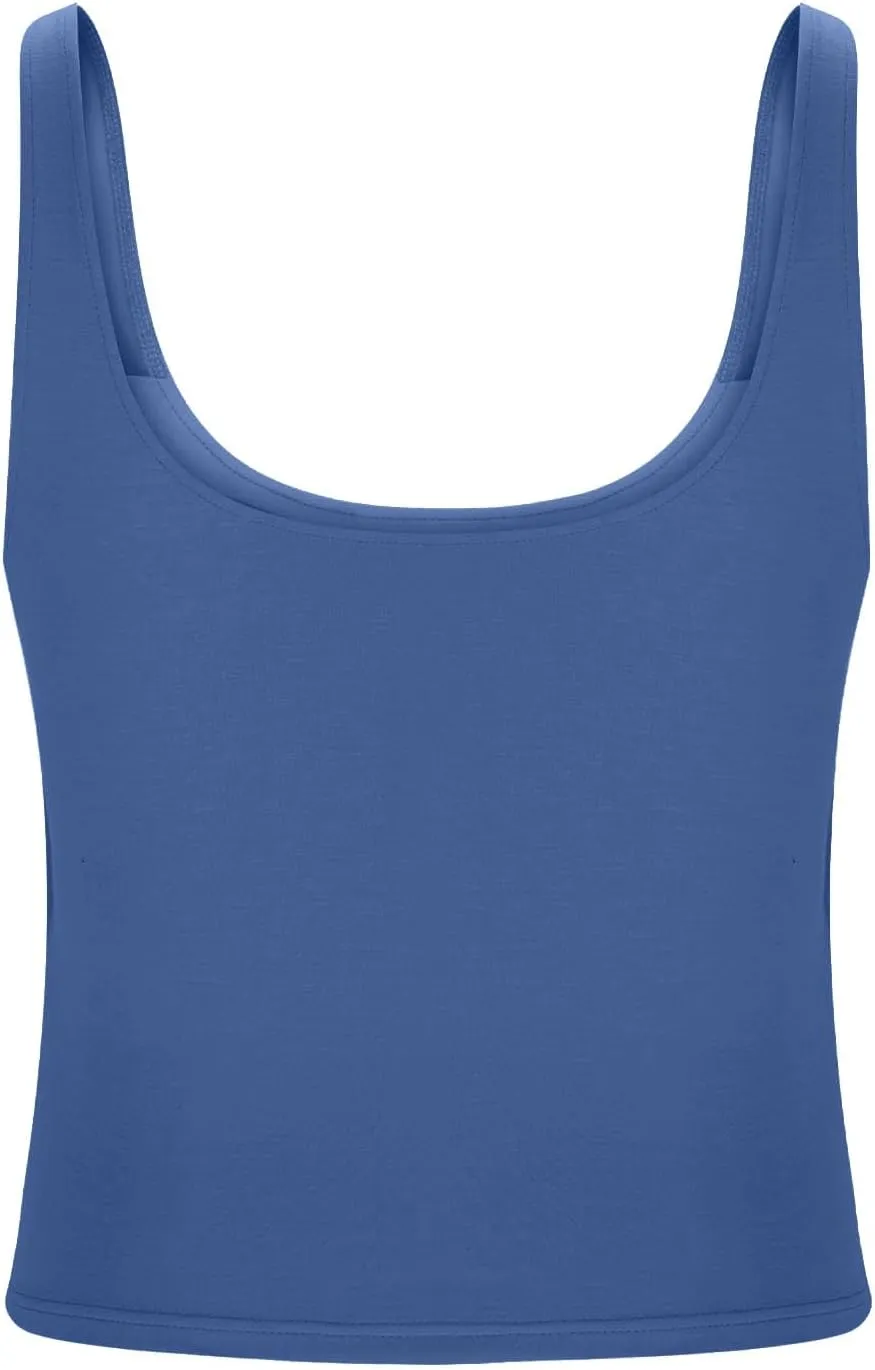 Cotton Shelf Bra Camisole Tops for Women Sleeveless Comfy Strap Summer Running Layering Tank Top Summer Cami Shirt