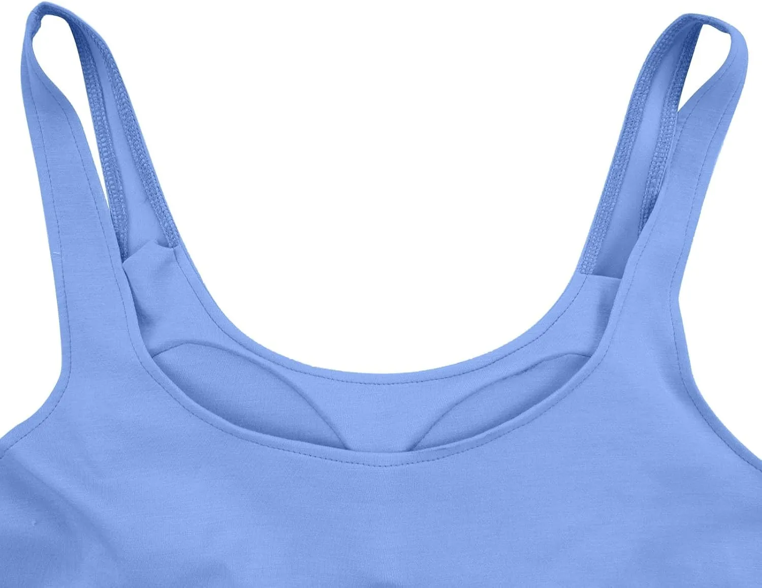 Cotton Shelf Bra Camisole Tops for Women Sleeveless Comfy Strap Summer Running Layering Tank Top Summer Cami Shirt