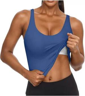 Cotton Shelf Bra Camisole Tops for Women Sleeveless Comfy Strap Summer Running Layering Tank Top Summer Cami Shirt