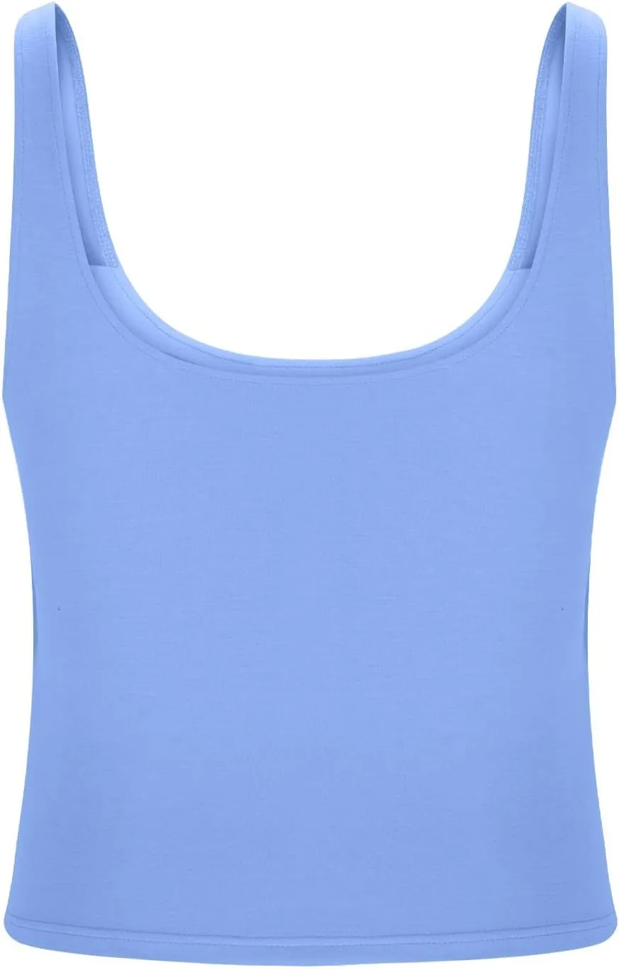 Cotton Shelf Bra Camisole Tops for Women Sleeveless Comfy Strap Summer Running Layering Tank Top Summer Cami Shirt