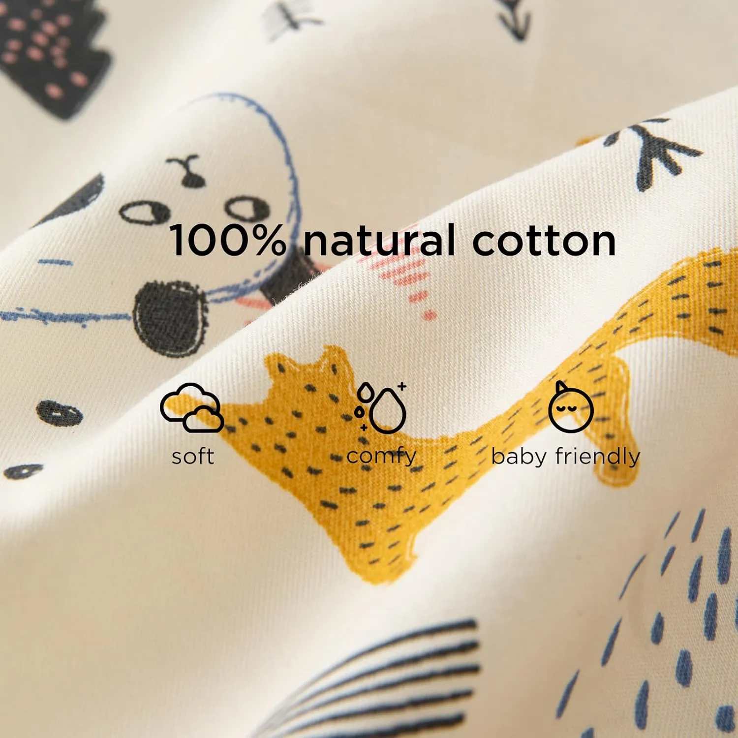 Duomiaomiao 2 Pack 0.5 TOG Toddler Sleep Sack 24-36 Months 100% Cotton Lightweight Baby Sleep Sack with Feet, Breathable Comfy Toddler Wearable Blanket