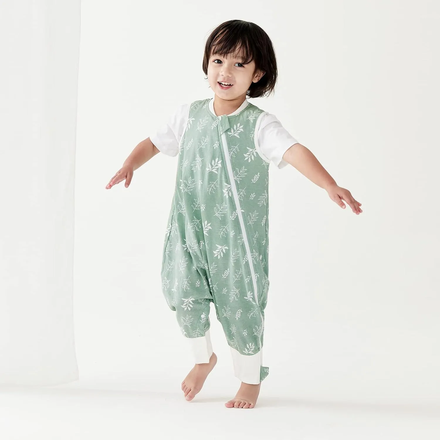 Duomiaomiao 2 Pack 0.5 TOG Toddler Sleep Sack 24-36 Months 100% Cotton Lightweight Baby Sleep Sack with Feet, Breathable Comfy Toddler Wearable Blanket