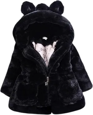 EISHOW Kids Boys Warm Thick Jackets Hooded Cotton Fleece Parka Coat Children Winter Zipper Outerwear