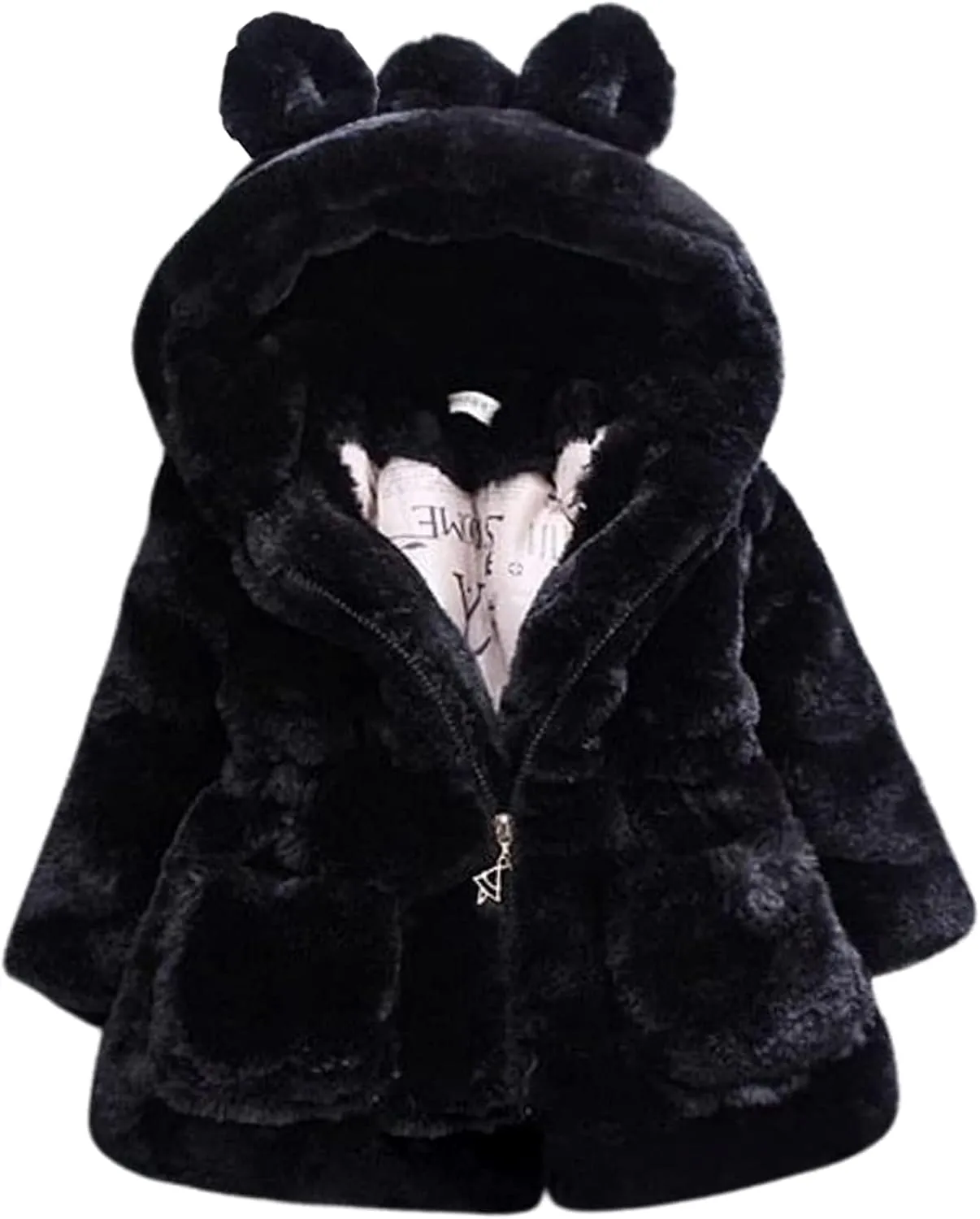 EISHOW Kids Boys Warm Thick Jackets Hooded Cotton Fleece Parka Coat Children Winter Zipper Outerwear