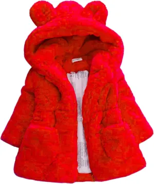 EISHOW Kids Boys Warm Thick Jackets Hooded Cotton Fleece Parka Coat Children Winter Zipper Outerwear