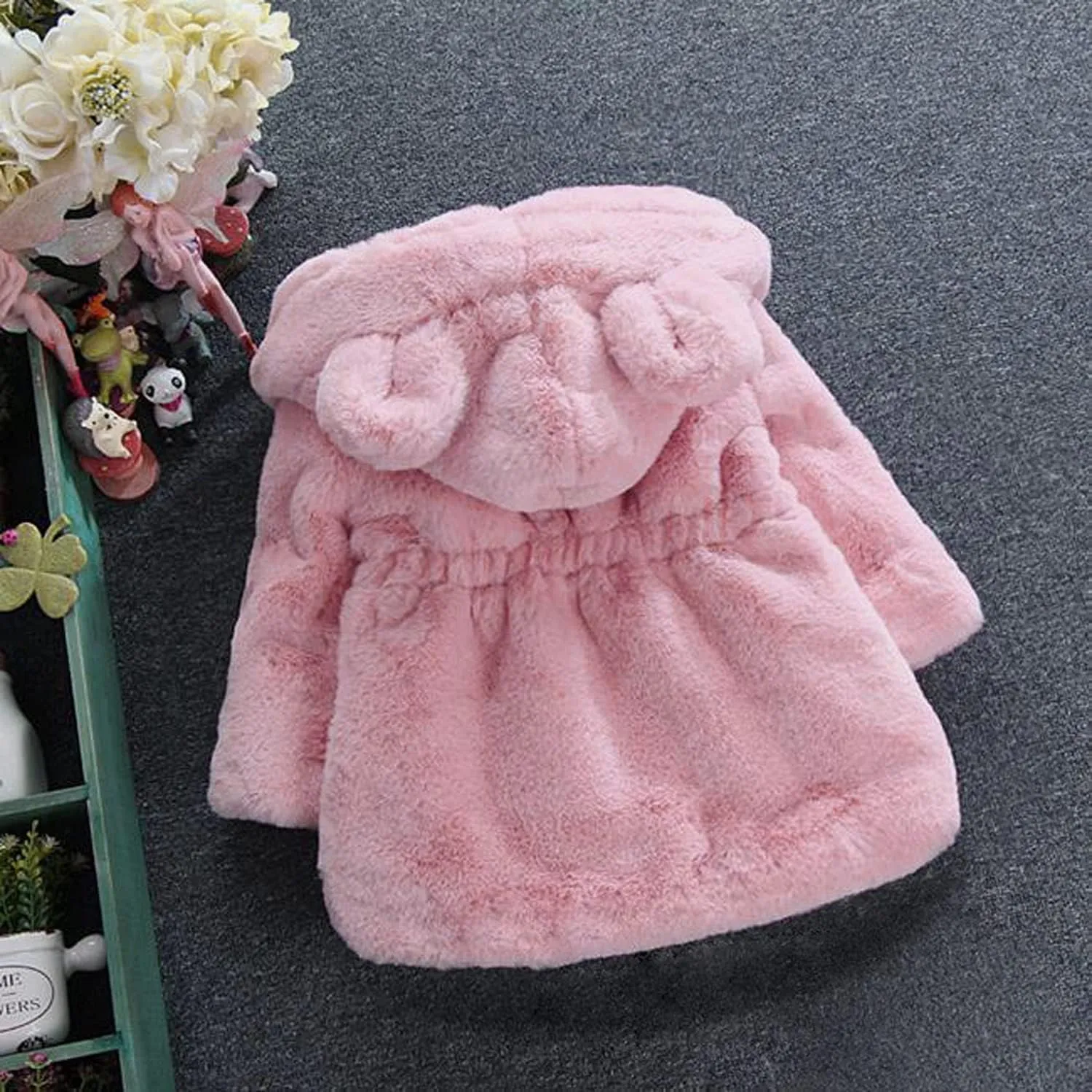 EISHOW Kids Boys Warm Thick Jackets Hooded Cotton Fleece Parka Coat Children Winter Zipper Outerwear