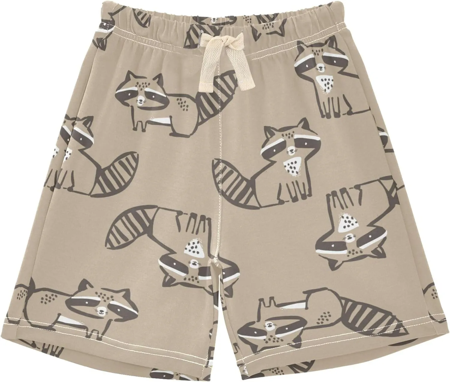 Fisyme Baby Boys Shorts Elastic Waist Cotton Casual Athletic Shorts Toddler Kids Pants 2T-5T