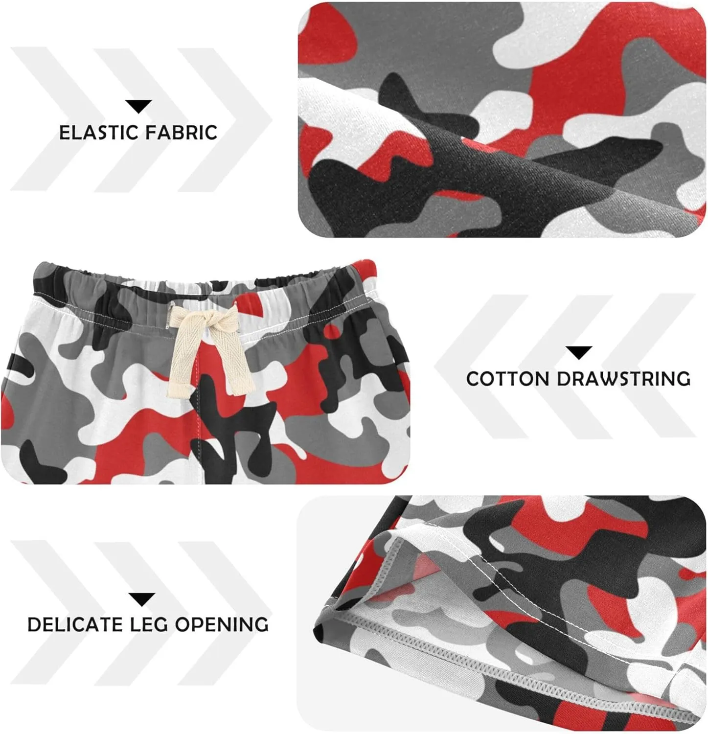 Fisyme Baby Boys Shorts Elastic Waist Cotton Casual Athletic Shorts Toddler Kids Pants 2T-5T