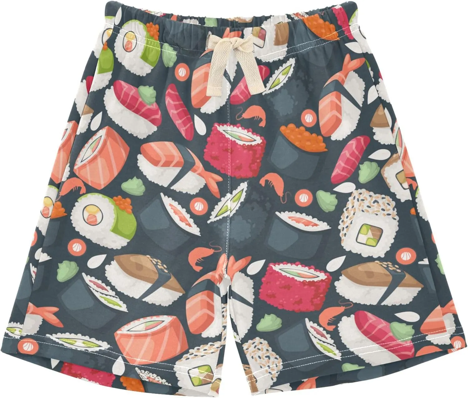 Fisyme Baby Boys Shorts Elastic Waist Cotton Casual Athletic Shorts Toddler Kids Pants 2T-5T