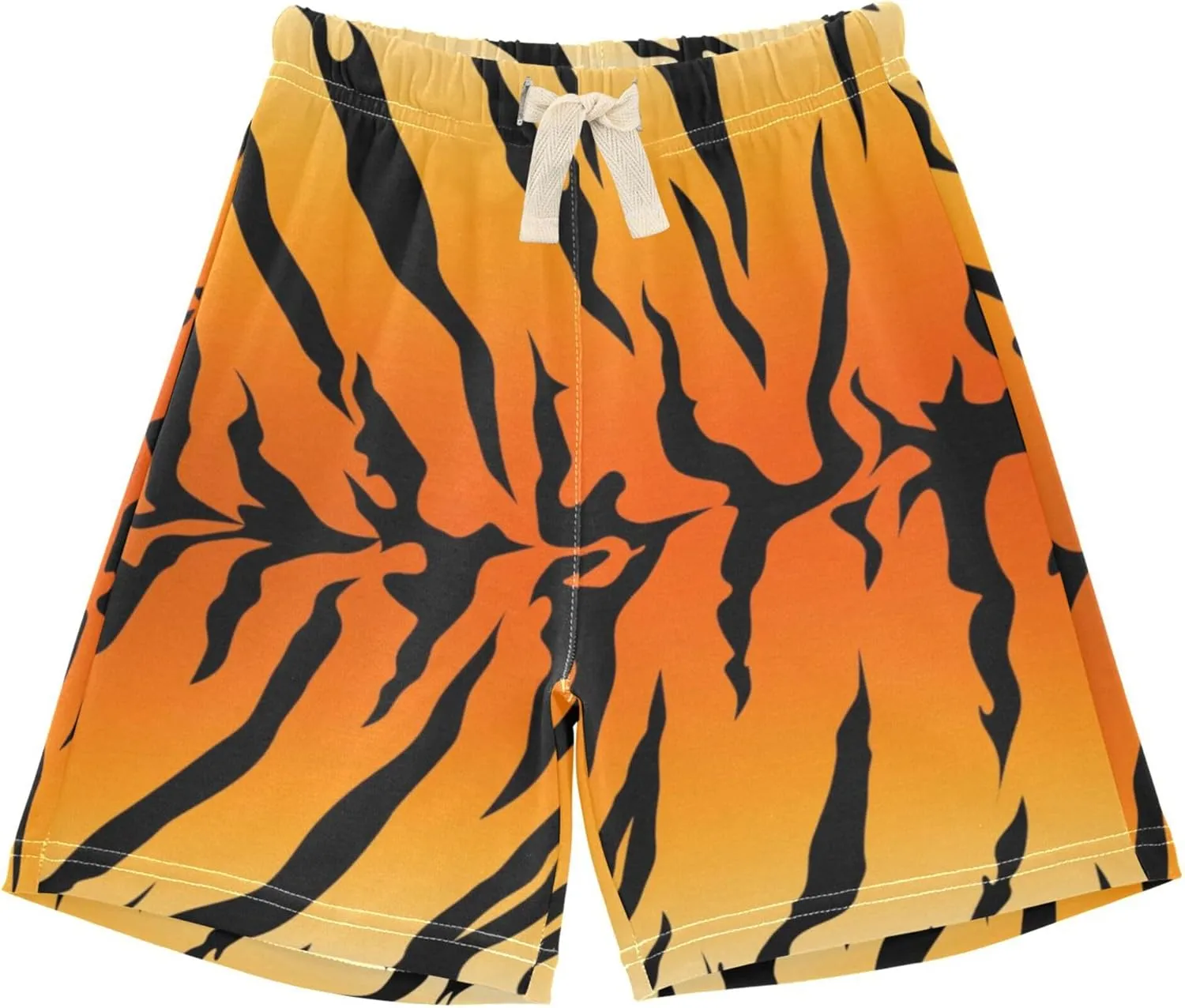Fisyme Baby Boys Shorts Elastic Waist Cotton Casual Athletic Shorts Toddler Kids Pants 2T-5T