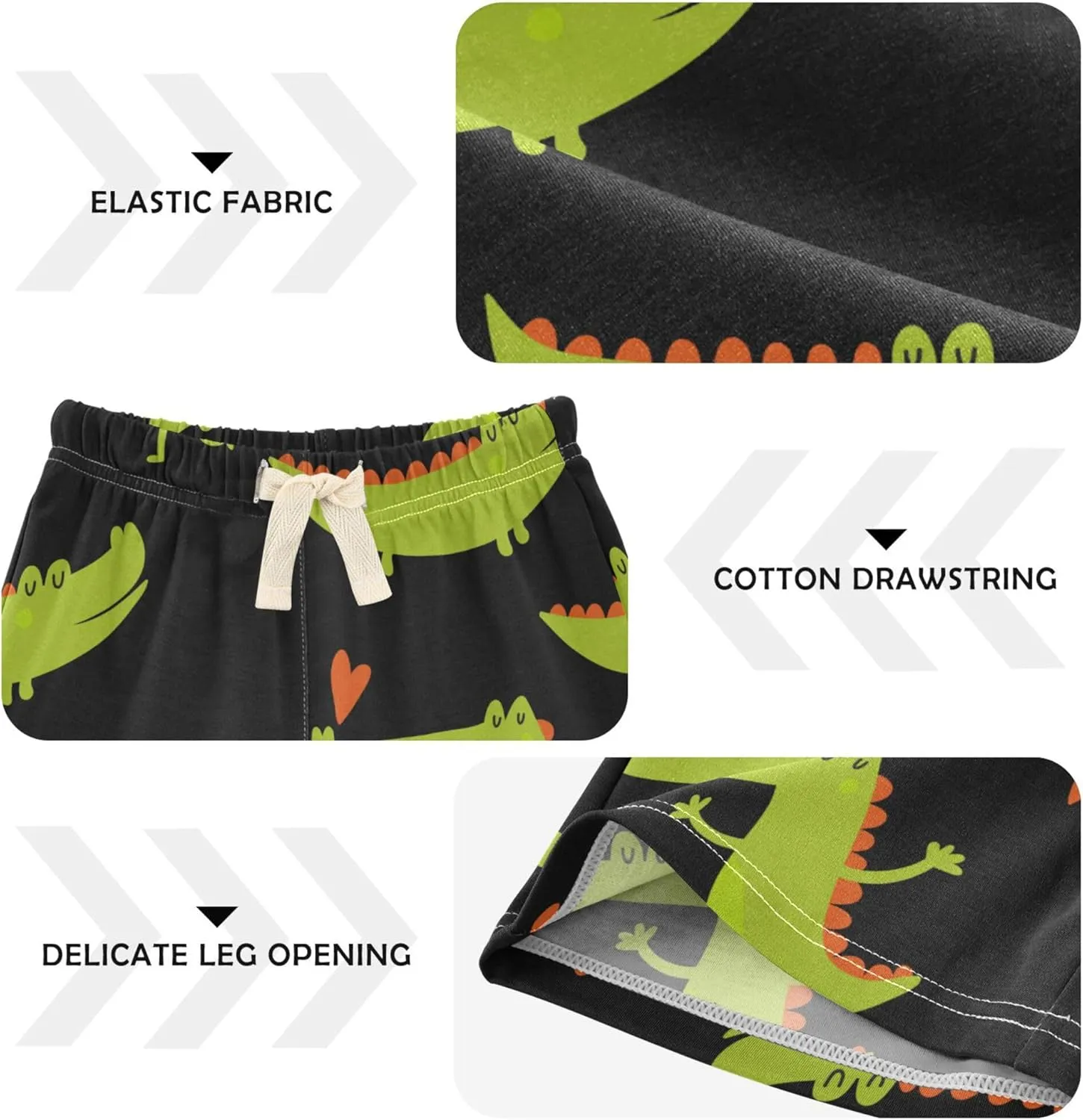 Fisyme Baby Boys Shorts Elastic Waist Cotton Casual Athletic Shorts Toddler Kids Pants 2T-5T