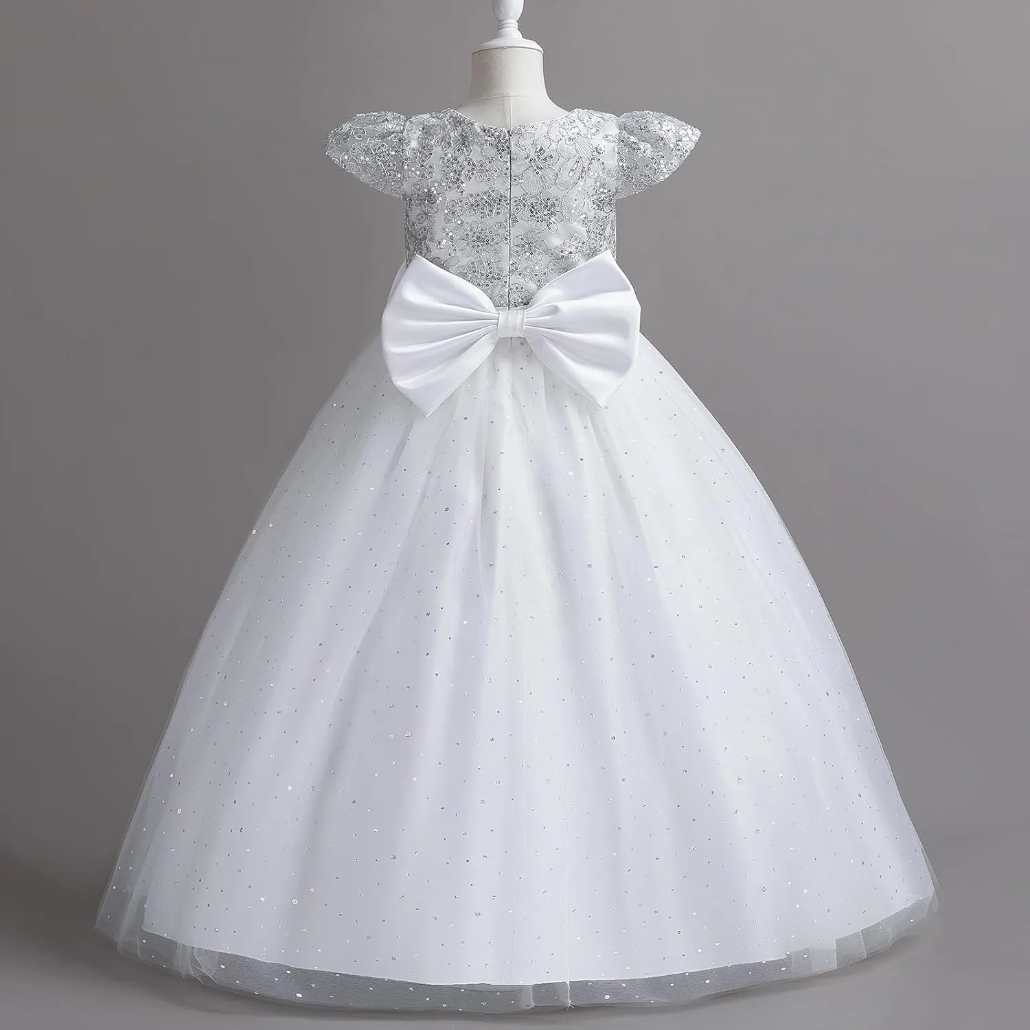 Flower Girl's Dress Princess Puffy Tulle Dresses Bridesmaid Wedding Communion Birthday Party Pageant Maxi Prom Gown for Kids
