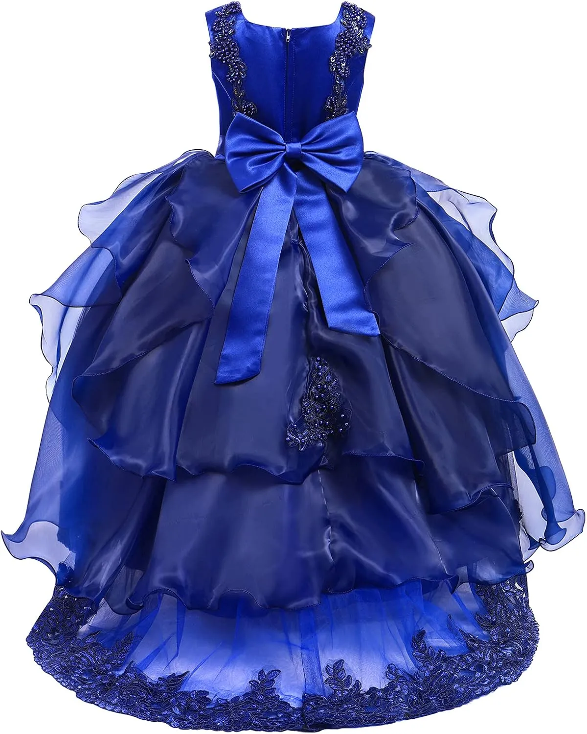 Flower Girl's Dress Princess Puffy Tulle Dresses Bridesmaid Wedding Communion Birthday Party Pageant Maxi Prom Gown for Kids