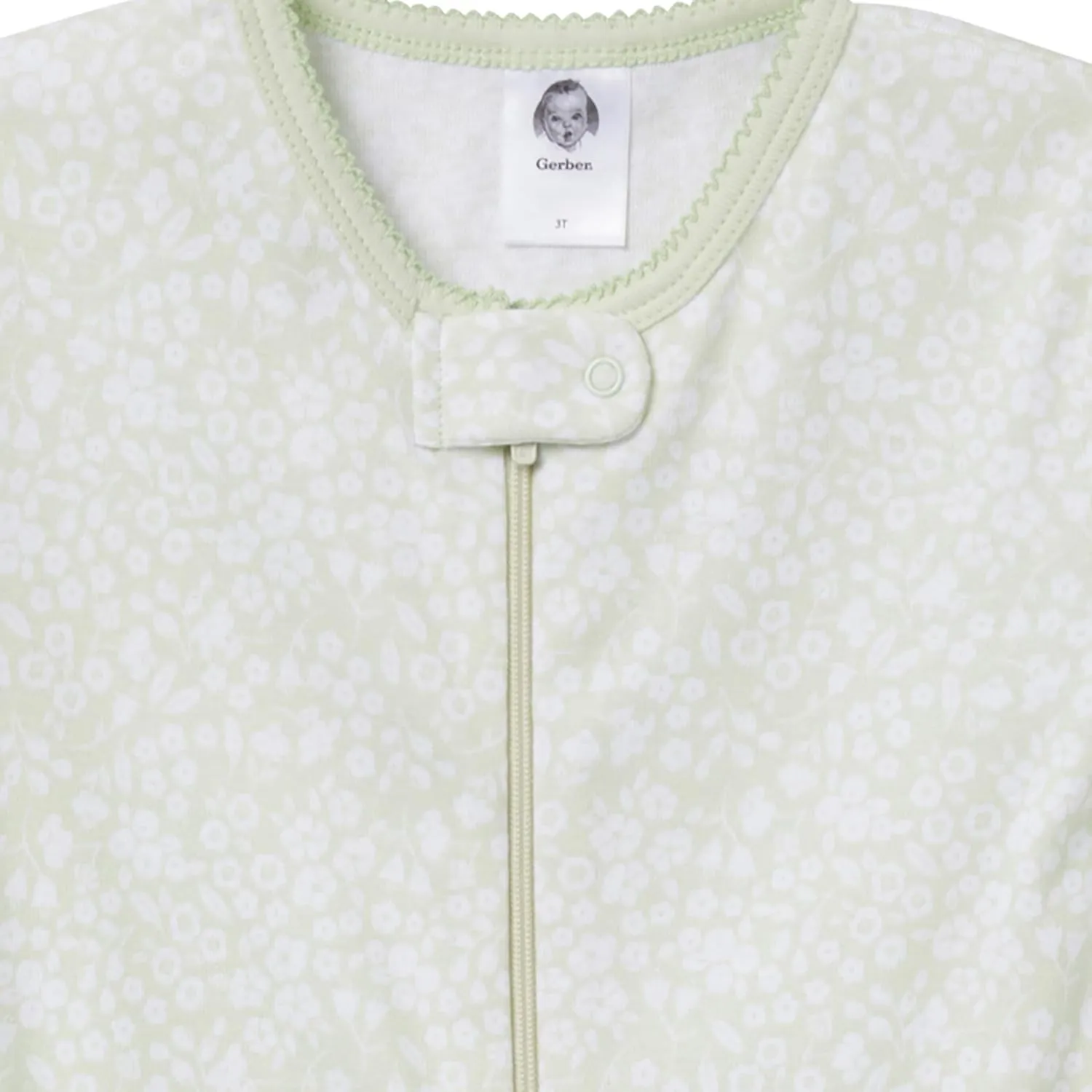 Gerber Baby Girls' 4-Pack Footed Pajamas