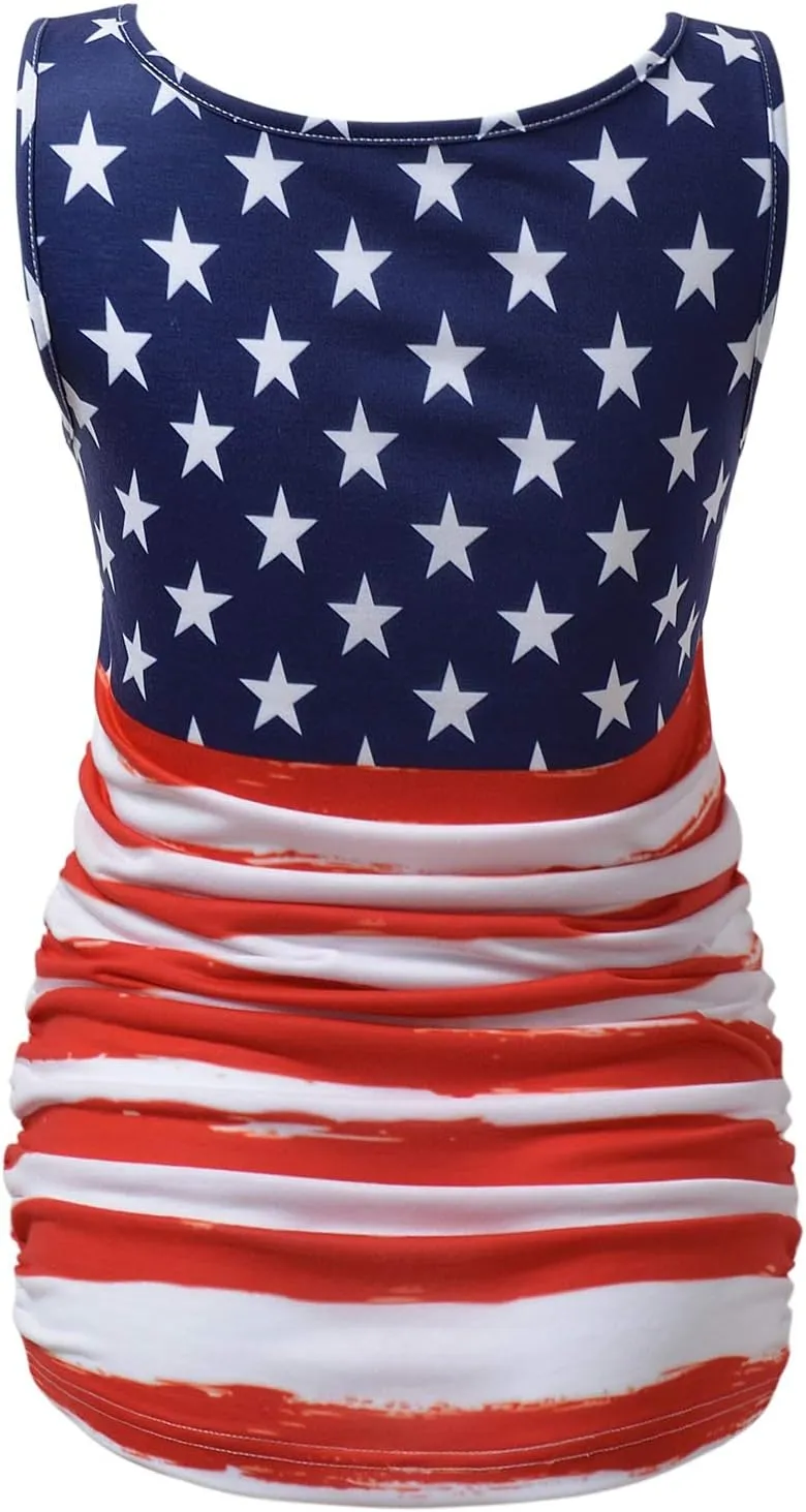 GINKANA Maternity Tank Tops Sleeveless Ruched Basic Tops Maternity Shirt Vest Mama Clothes
