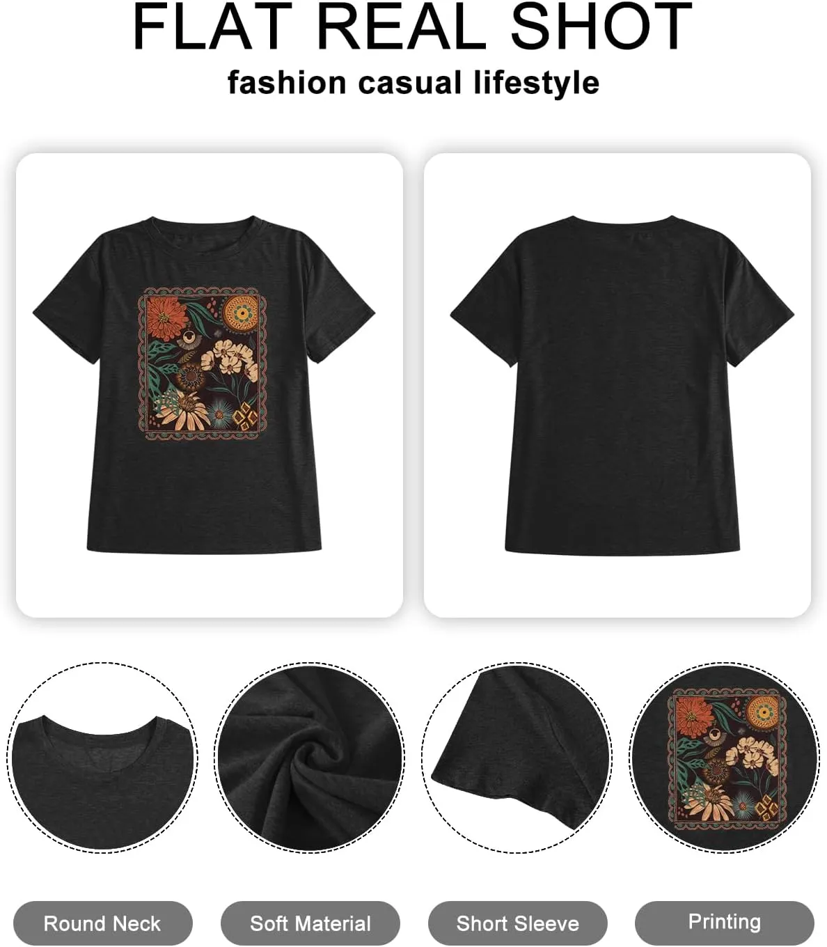 HDLTE Women Plus Size Tops Casual Short Sleeve Graphic Tee Shirts Oversized Tee Tops
