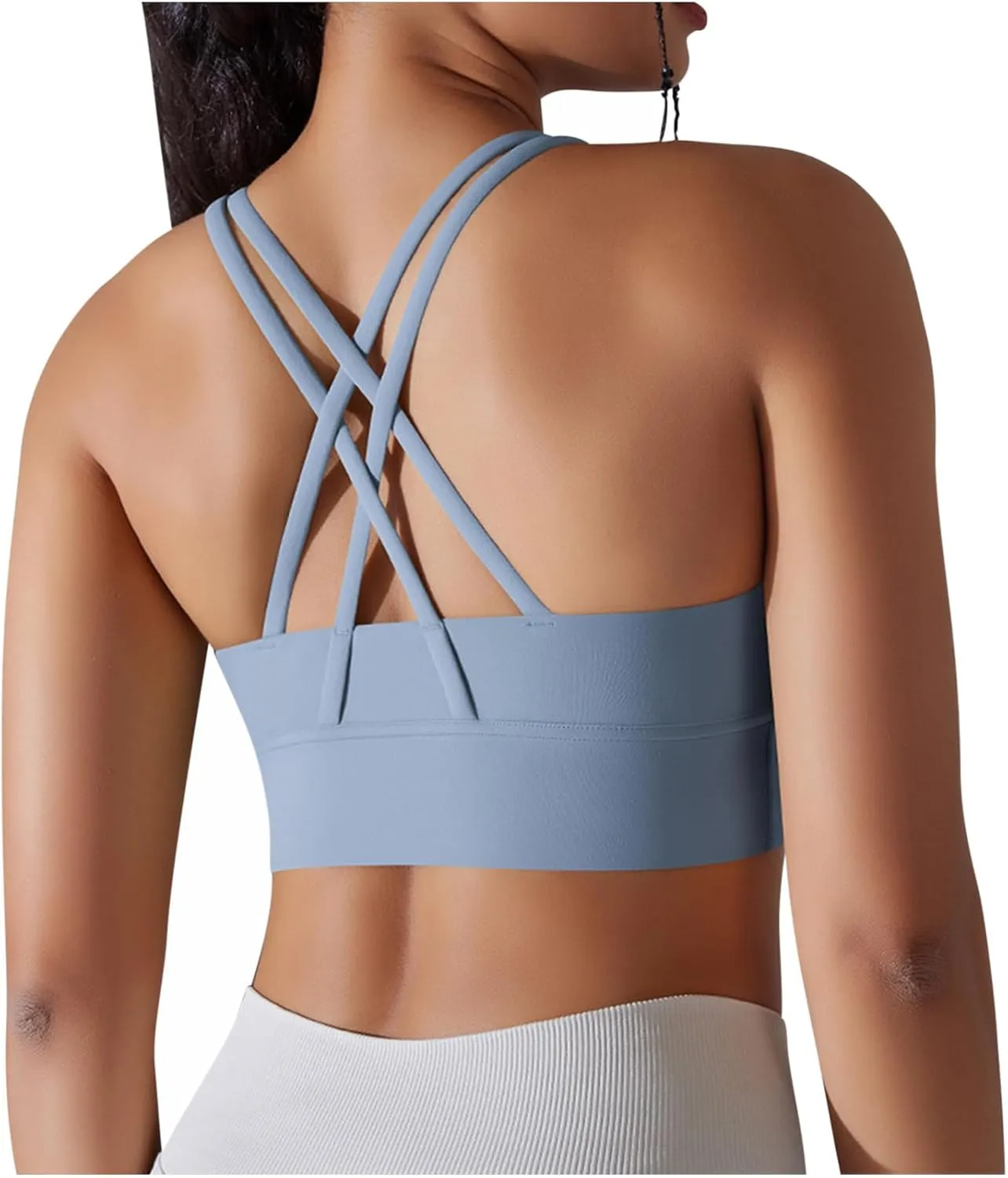 HGps8w Workout Tank Tops for Women Quick Dry Sleeveless Cropped Shirts Sexy Basic Yoga Bra Tanks with Built in Shelf Bra