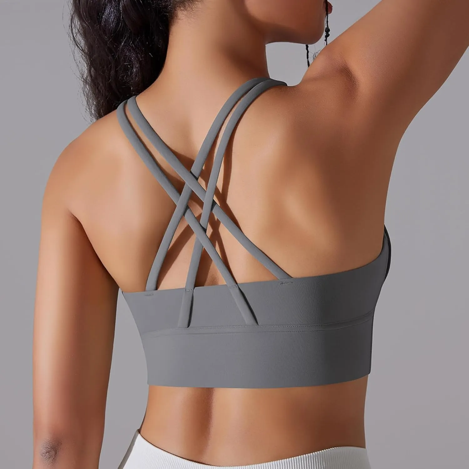 HGps8w Workout Tank Tops for Women Quick Dry Sleeveless Cropped Shirts Sexy Basic Yoga Bra Tanks with Built in Shelf Bra