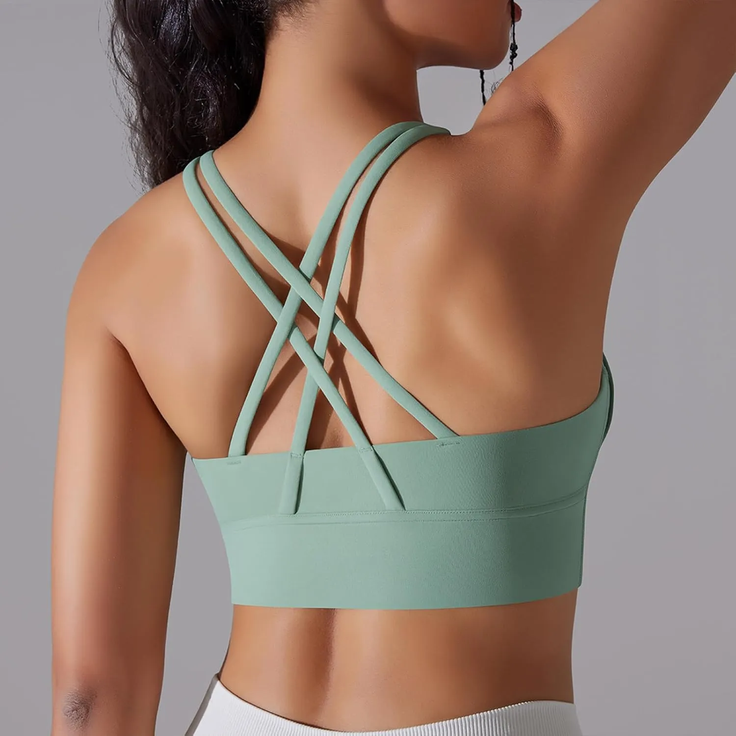 HGps8w Workout Tank Tops for Women Quick Dry Sleeveless Cropped Shirts Sexy Basic Yoga Bra Tanks with Built in Shelf Bra