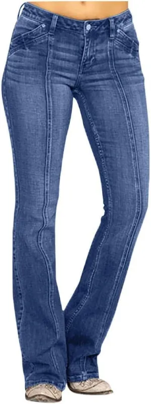 High Waist Women Pull On Capris Denim Capri Pants for Women Stretchy Jeans Denim Capri Pants Denim Capri Stretch