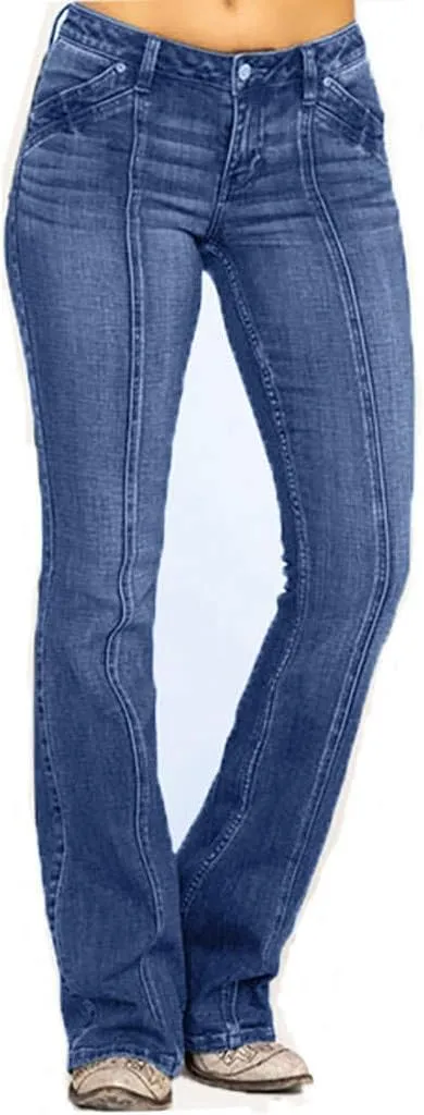 High Waist Women Pull On Capris Denim Capri Pants for Women Stretchy Jeans Denim Capri Pants Denim Capri Stretch