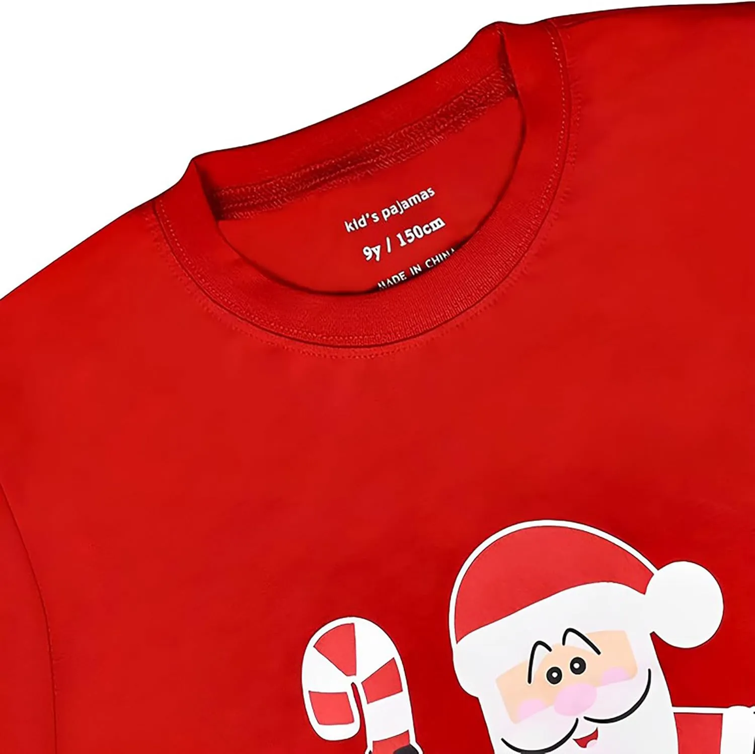 HYCLES Christmas Pajamas for Kids Girls Holiday Long Sleeve Sleepwear Santa Cotton Pajamas Sets for 2-12T Boys/Toddler Pjs